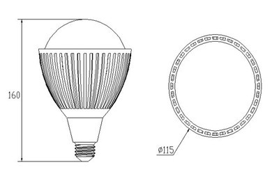 LED球泡燈廠家 PAR38球泡燈 12W節能光源的高效解決方案